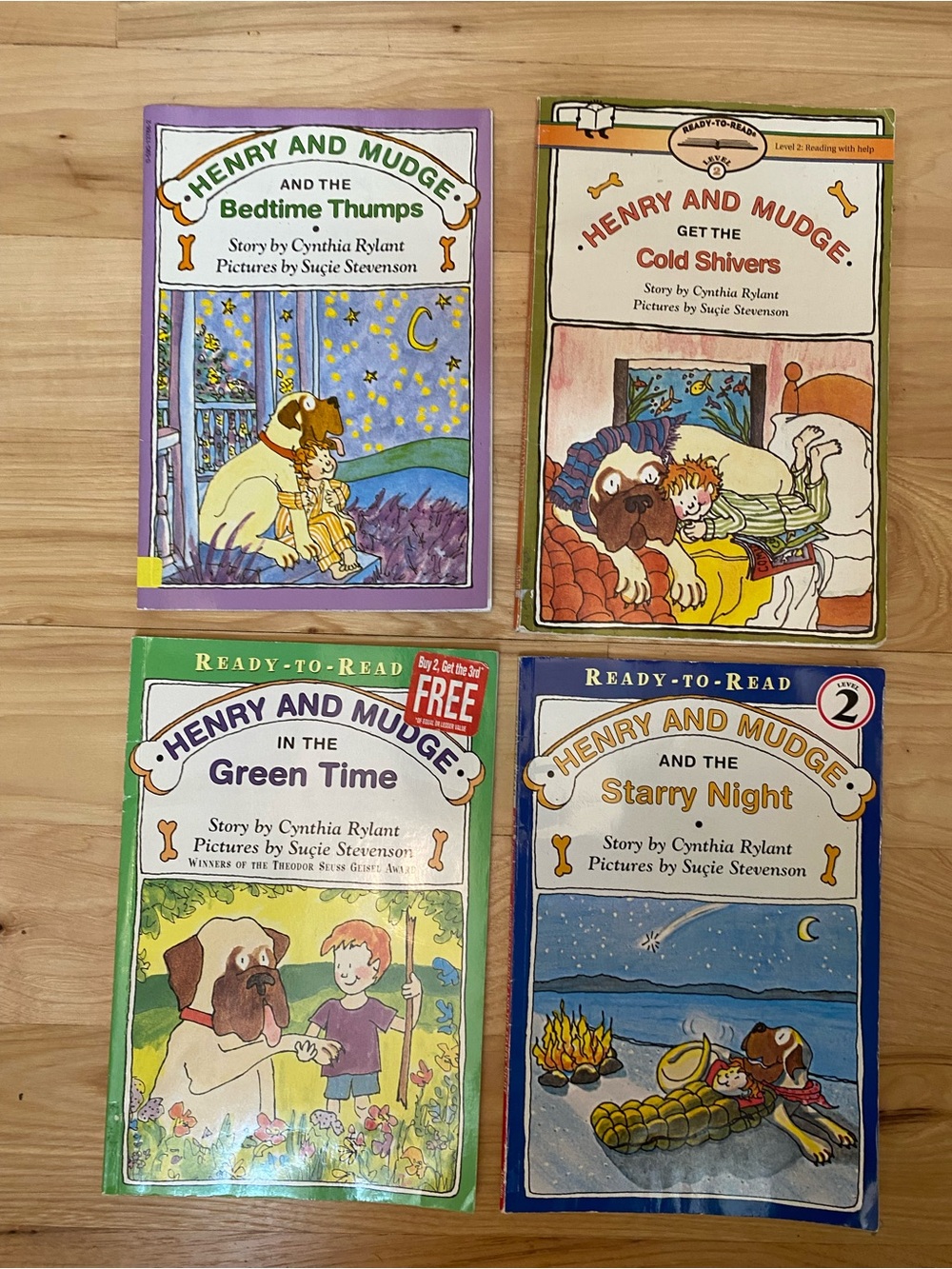 Henry and Mudge Books Series Lot of 4 Books Used